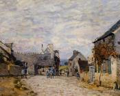 阿尔弗莱德 西斯莱 : Village Street, Louveciennes